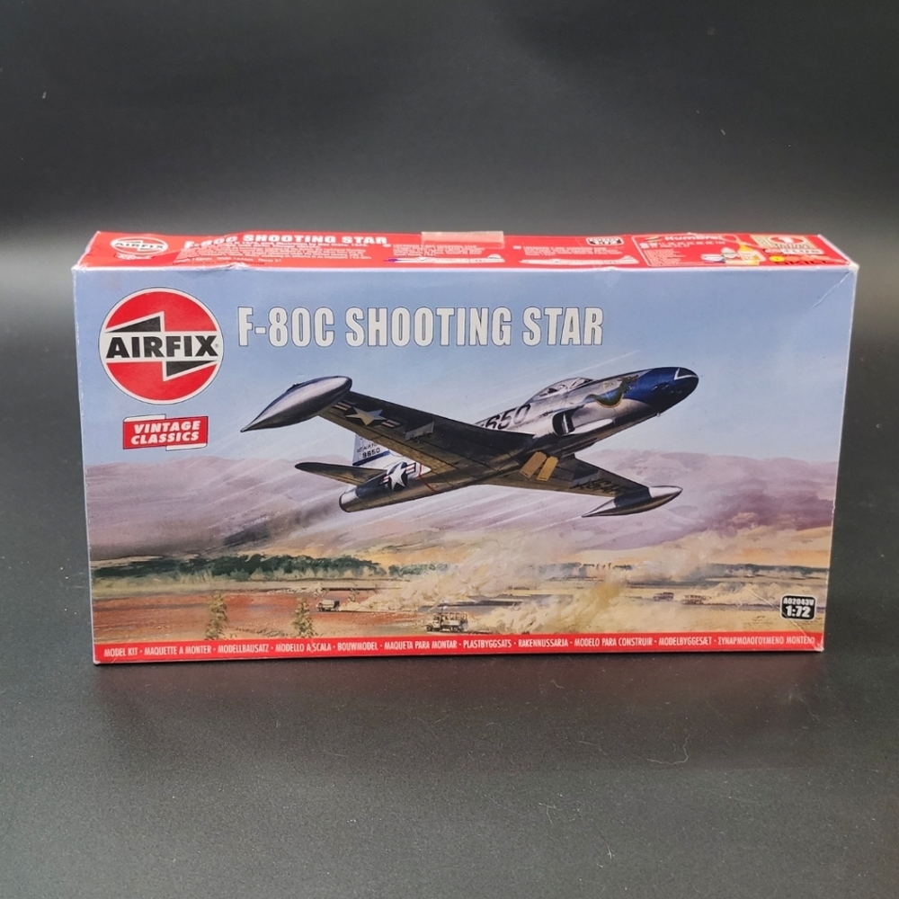 F-80C Shooting Star Model Kit - Blue and Gray